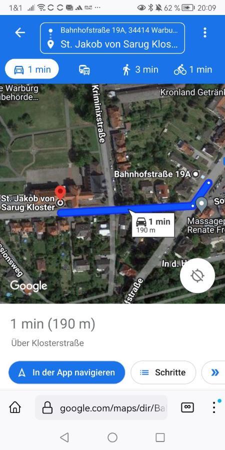 Warburg, Fewo "Sweet Home" 2,5 Zi- Eg-Separater Eingang - Parkplatz - Terasse- Komfortabel,Renoviert ภายนอก รูปภาพ